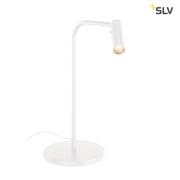SLV Karpo tafellamp 6,5W LED 3000K kleur 930 dimbaar in 3 standen met drukknop