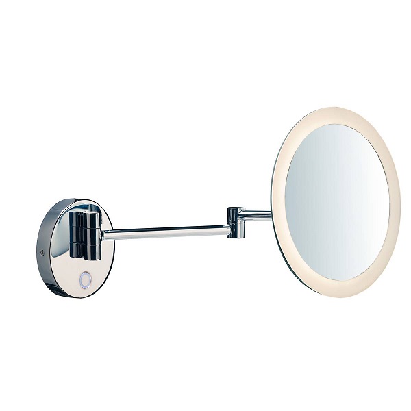 SLV 1004971 Maganda LED wand opbouwarmatuur met spiegel 4,8W 2700K, 3000K of 4000K kleur 927,930 of 940 instelbaar met aanraakschakelaar chroom