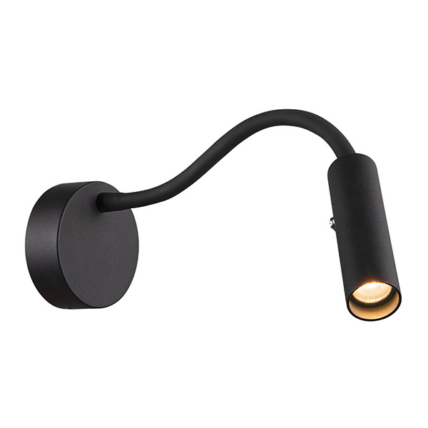 SLV 1006162 Karpo Goose LED wand opbouwarmatuur 5,8W 3000K kleur 930 dimbaar 40° zwart