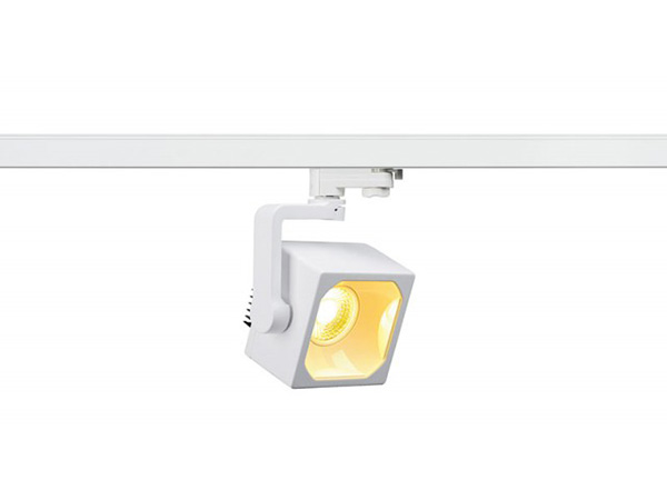 SLV 152781 Euro Cube spot 3 fase rail armatuur 28,5W LED 4000K 60° wit