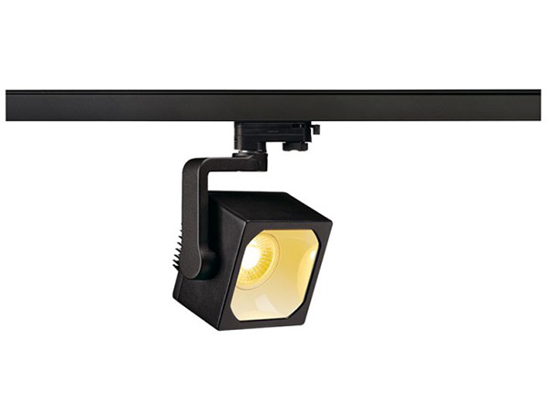 SLV 152750 Euro Cube spot 3 fase rail armatuur 28,5W LED 3000K 60°  zwart