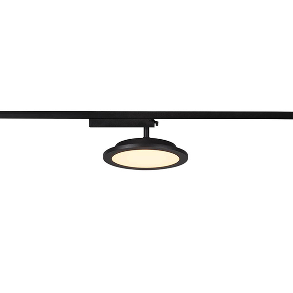 SLV 1004935 Panel track rond LED 1f rail armatuur 18W 3000K kleur 930 niet dimbaar zwart