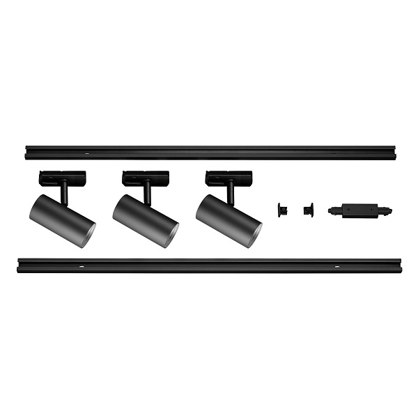 SLV 1007673 Noblo LED Spot set 3 x 6,2W 927 2700K 32° met 1f SLV rail dimbaar zwart