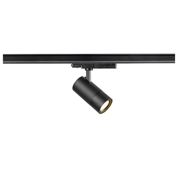 SLV 1007655 Trackspot V 3f LED railspot 20W 927 930 940 2700K 3000K 4000K lampkleur en vermogen instelbaar staalhoek 24°-60° zwart