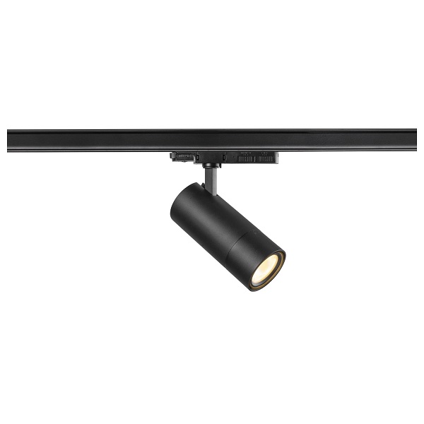 SLV 1007657 Trackspot V 3f LED railspot 35W 927 930 940 2700K 3000K 4000K lampkleur en vermogen instelbaar staalhoek 24°-60° zwart