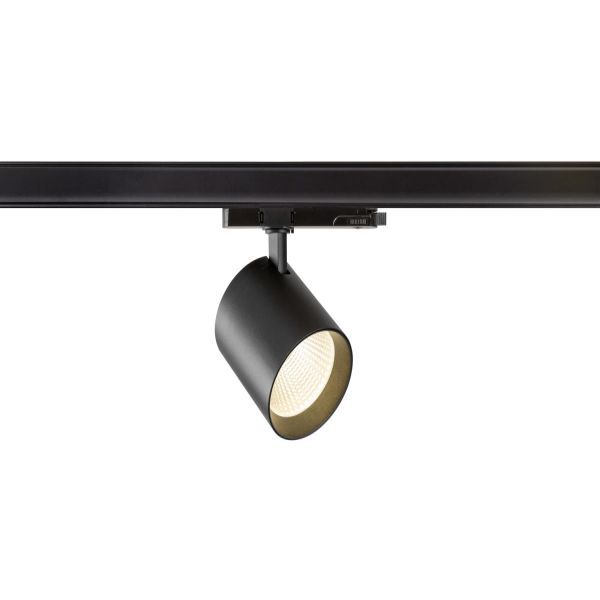SLV 1008847 Trackspot V LED armatuur voor 3 fase rail 18W 930 3000K zwart 50° niet dimbaar