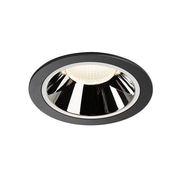 SLV 1004041 Numinos XL DL LED inbouwdownlighter vast 37,4W 940 4000K 1050mA zwart/chroom 55° exclusief LED driver