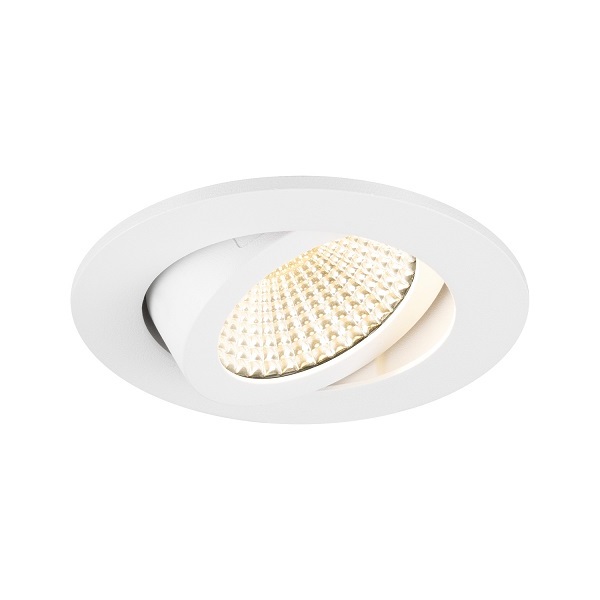 SLV 1007425 New Tria 68 DL LED inbouwspot rond kantelbaar 11W 930-918 3000K-1800K 60° dimbaar wit