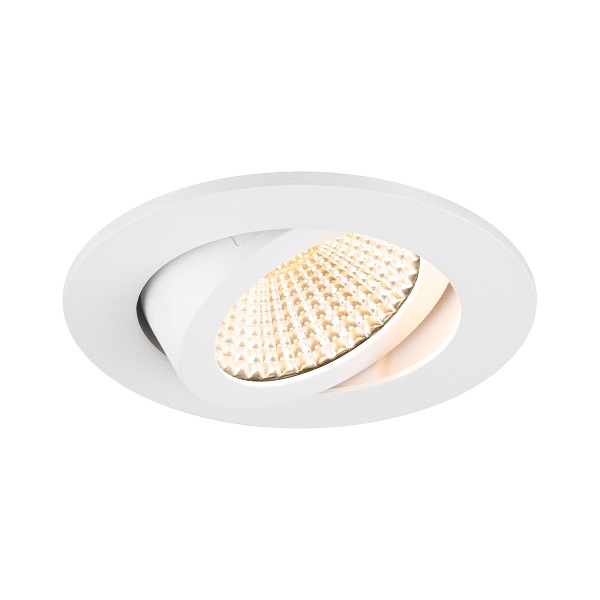 SLV 1007435 New Tria Universal 68 DL LED inbouwspot rond kantelbaar 8,6W 925 930 940 2500K 3000K 4000K 60° dimbaar wit