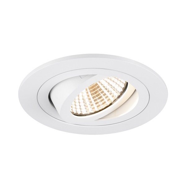 SLV 1007401 New Tria 75 DL LED inbouwspot rond kantelbaar 8,3W 927 2700K 38° dimbaar wit
