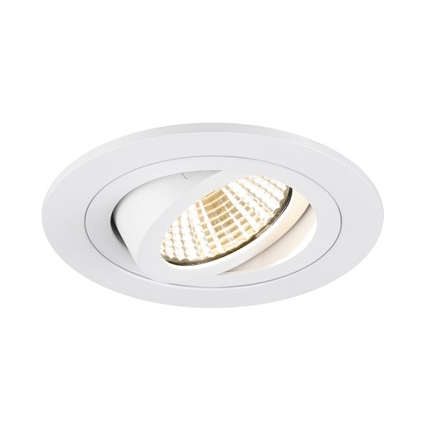 SLV 1007403 New Tria 75 DL LED inbouwspot rond kantelbaar 8,3W 930 3000K 38° dimbaar wit