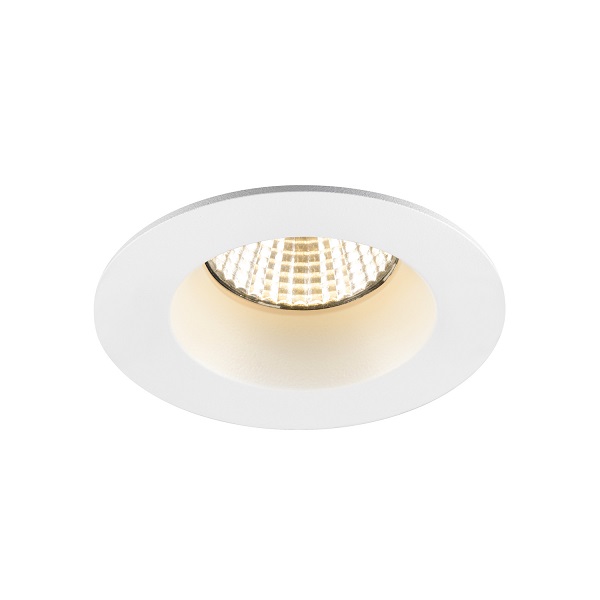 SLV 1007441 New Tria Universal 68 DL LED inbouwspot rond vast 8,6W 925 930 940 2500K 3000K 4000K 38° dimbaar IP65 wit