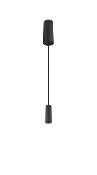 SLV 1010287 Lalu pendel LED base opbouw rozet 9,5W 927+930 2700K+3000K zwart 40° dimbaar