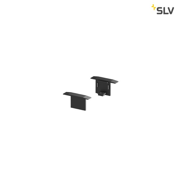 SLV 1000474 Grazia 10 eindkapjes inbouwprofiel zwart /2