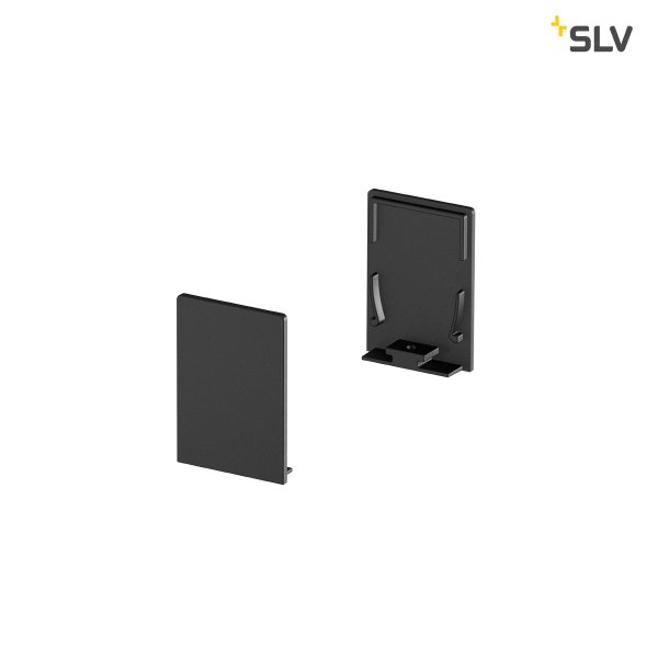 SLV 1000570 Grazia 20 eindkapjes opbouwprofiel std. hoog zwart /2