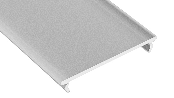 Cover frosted melkglas PMMA 74% lichtdoorlaat voor LED profiel 43mm /2m02

