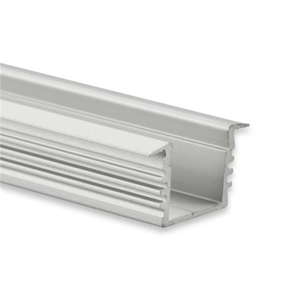 Galaxy 8106032 PL3 LED profiel 2m aluminium hoog inbouw met vleugel voor LED strips max. 12mm
