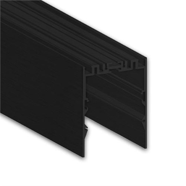 Galaxy 8107111 LL2 lichtlijnprofiel 2m zwart RAL9005 up & down voor LED strips max. 5mm boven en 40mm onder