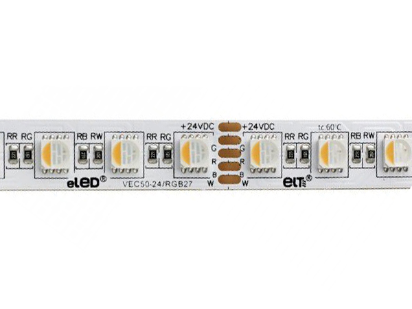 ELT 9955110 eLED VEC50-24-RGB40-24V 120W 24V DC RGBW wit 4000K 5m rol flexibele LEDstrip met 3M plakstrip IP20
