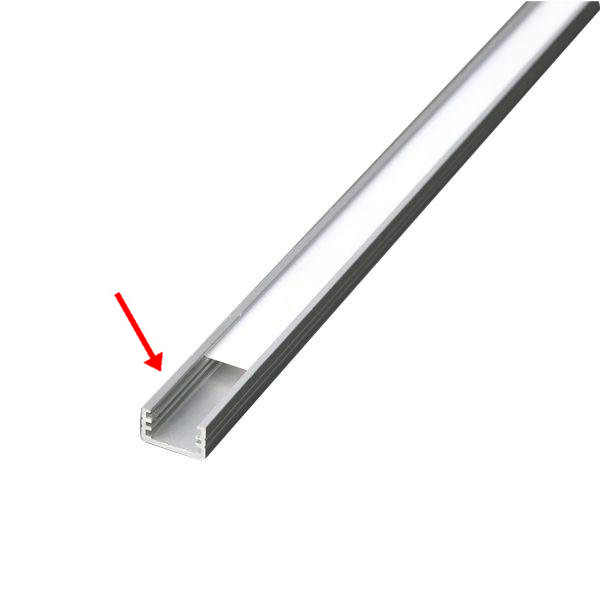 ELT 9955267 eDEC SM-20-A SUP MINI LED profiel (exclusief afscherming) opbouw aluminium voor LED strips max. 8mm breed /2m geanodiseerd