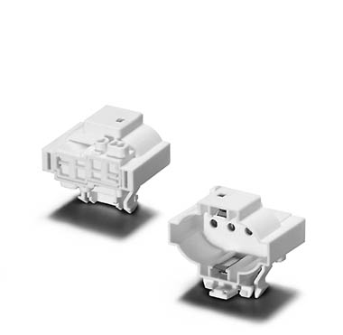 Vossloh Schwabe 500574 lamphouder 2G7 voor PL-S 4-pins doordruk voor vierkante opening 20x10mm