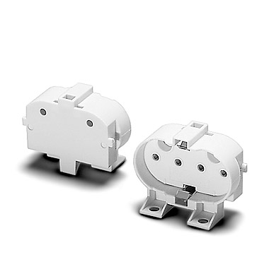 Vossloh Schwabe 101485 lamphouder 2G11 voor PL-L opbouw 2 x M4 gat in voet, 2 x M3 gat in achterzijde