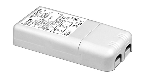 TCI 122198 Universale 20 HC instelbare LEDdriver opbouw met trekontlasting niet dimbaar