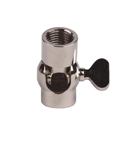 FL kniegewricht M10x1 bi/bi 16mm kogel 90° kant vleugelschroef chroom