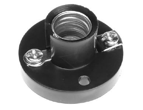 Kaiser opbouw lamphouder E10 12V 0,5A zwart