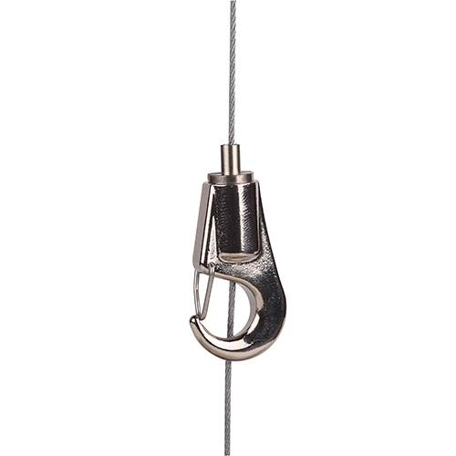 Reutlinger bloque-câble nickel à mousqueton pour fil d'acier 1,0-1,5mm