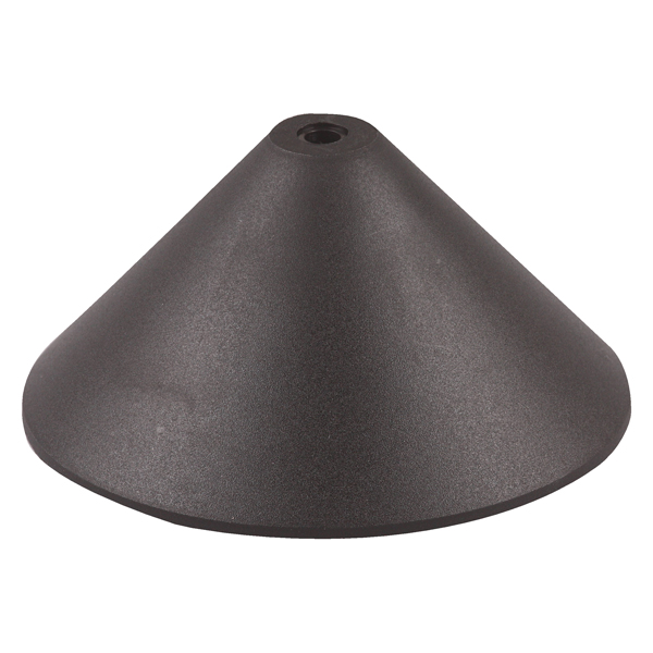 FL plafondkap kunststof schroefloos zwart