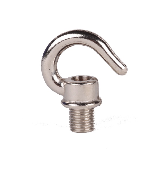 S. Lilley & Son 7069N haak M10x1 uitwendige schroefdraad nikkel