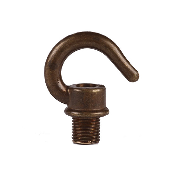 S. Lilley & Son 7069H haak M10x1 uitwendige schroefdraad antiek Engels messing
