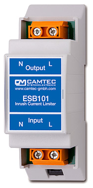 Camtec ESB.101.LED.230 inschakelstroombegrenzer voor LED voedingen
Inbouwmodel voor DIN rail voor achter 16A installatie automaat