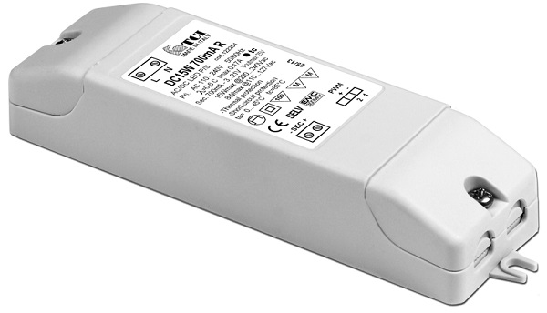TCI 122250NR LED driver 500mA 1-20W niet dimbaar opbouw met trekontlasting