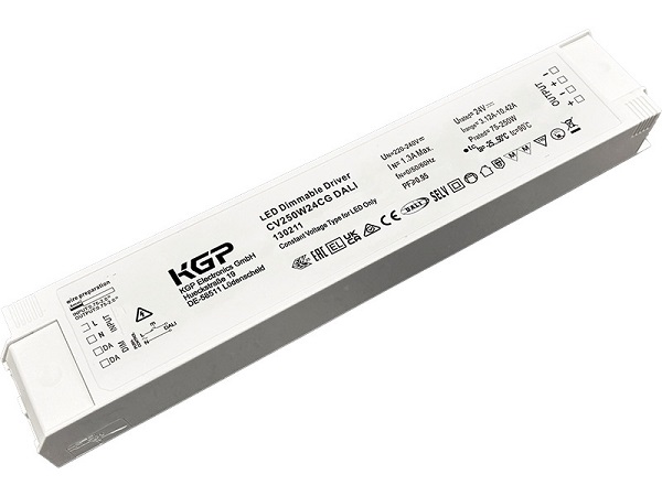 KGP CV180W24CG DALI LED voeding 24V DC 180W Dali 2 compact opbouw met trekontlasting