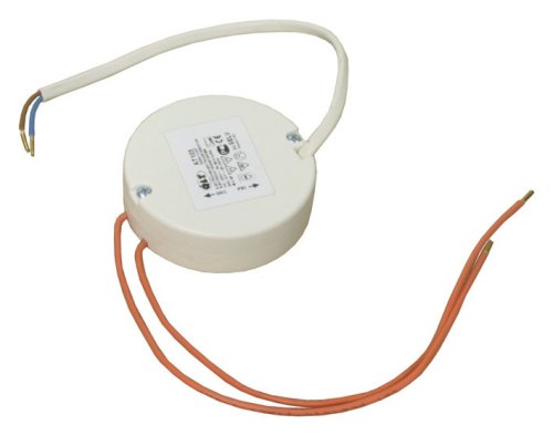 QLT AT 60 230V elektronische halogeen transformator 12V 20-60W rond 53x19mm
Bij toepassing vanaf 5 lampen van 10W of minder is het vermogen maximaal 48W
