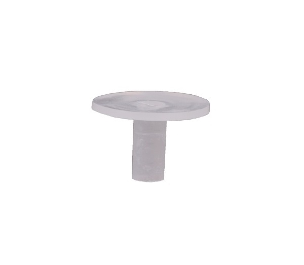 Steab isolatietule voor in E27 lamphouder en M10x1 draadbuis gat 5,8mm, diameter 25mm, lengte 12mm transparant