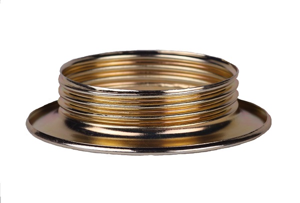 Vossloh Schwabe 100219 schroefring voor metalen lamphouder E27 56,5mm messingkleurig