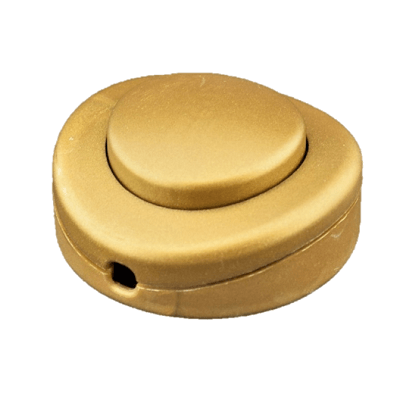 Arditi vloerschakelaar rond 65x23mm 1 polig 2A goud
