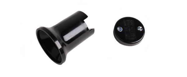 Kaiser prikfitting E27 met 2 schroeven max. 40W voor prikkabel 5x13mm