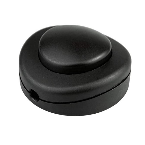 Arditi vloerschakelaar rond 65x23mm 1 polig 2A zwart
