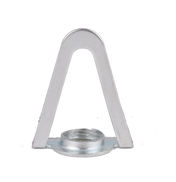 Haak M10x1 inwendig 30mm hoog vast geheel gesloten verzinkt staal