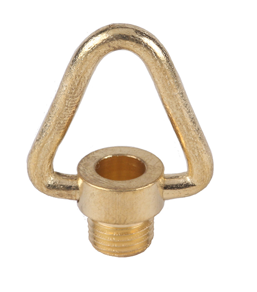 Ringnippel 27mm M10x1 driehoekig beweegbaar met buitendraad messing