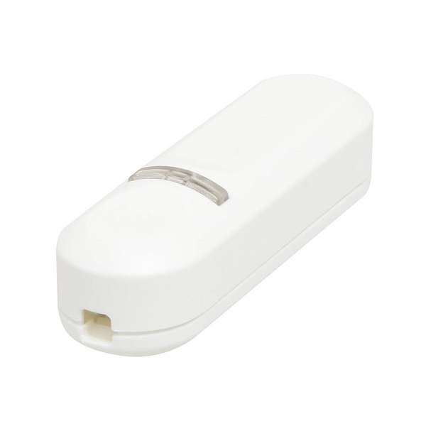 Arditi 039133 100-240V ENEC en UL Listed universele snoerdimmer 4-150W 230V met drukknopbediening en LED indicator wit