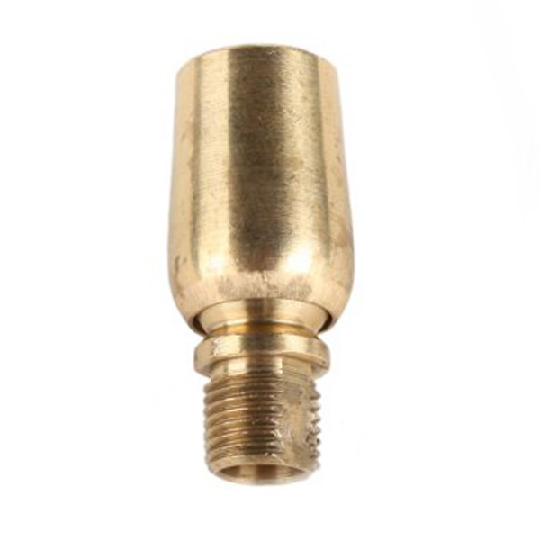 FL kogelgewricht M10x1 bi/bu 16x37mm met stop medium kracht messing