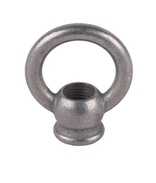 Ringnippel 30mm M10x1 doorlopend gat zink