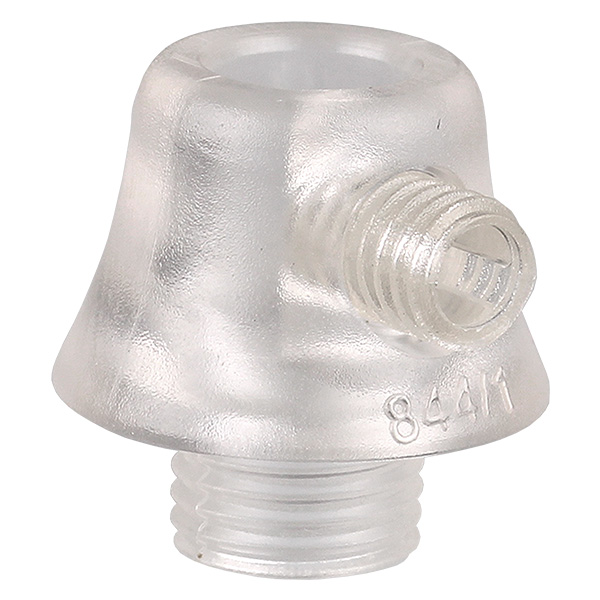 Trekontlasting conisch M10x1 uitwendige schroefdraad, schroefdraadlengte 6mm met zijschroef transparant