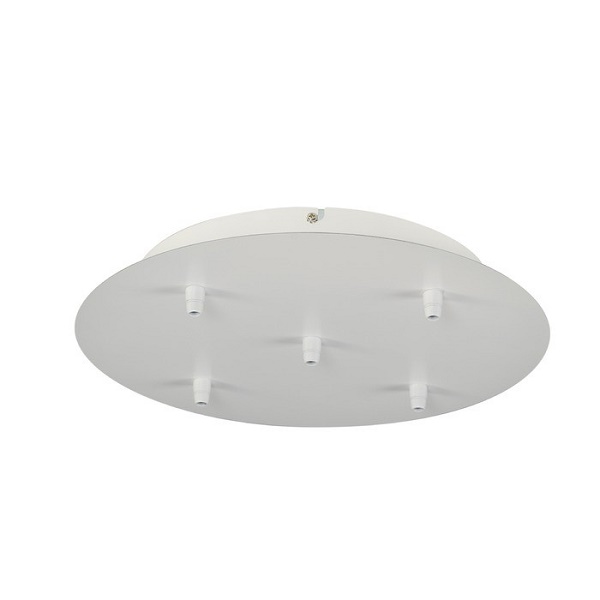 SLV 132621 Fitu vijfvoudige plafondplaat rond met trekontlastingen wit