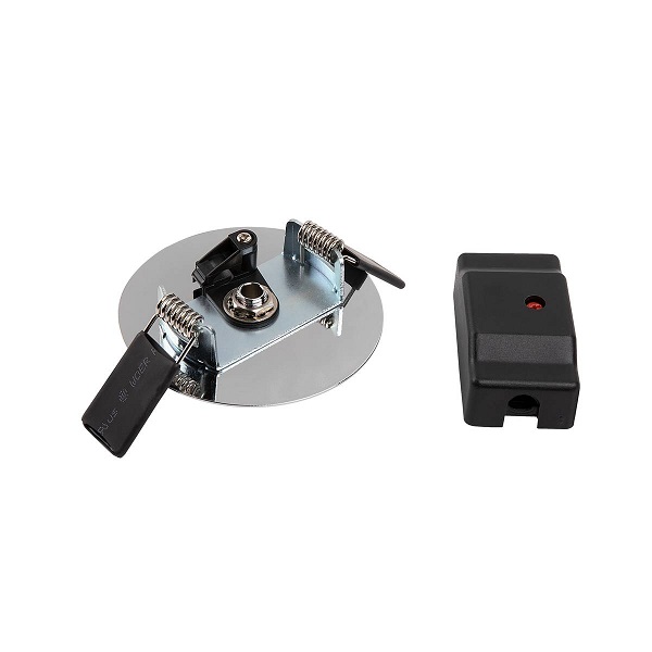 SLV 1004674 Fitu inbouw plafondplaat met trekontlasting zwart